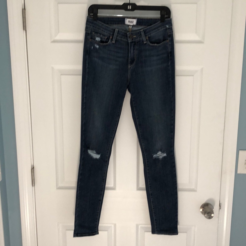 PAIGE Distressed Jeggings - EUC‼️
